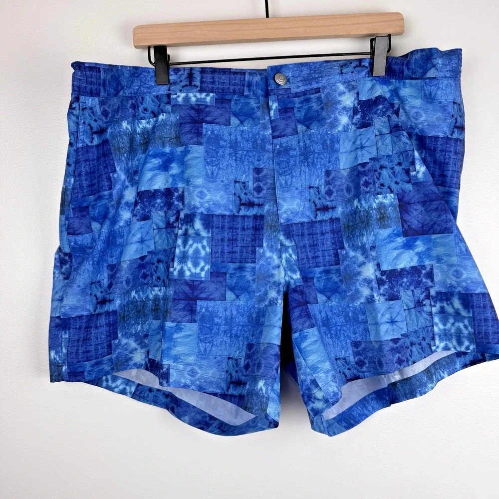 Peter Millar Men's Blue Logo Shorts Beach Athletic Swim Trunk Netting SZ XXL 2XL